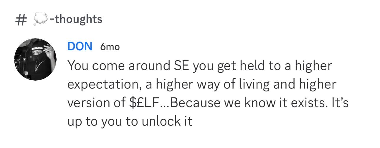 Discord message about Street Economics culture