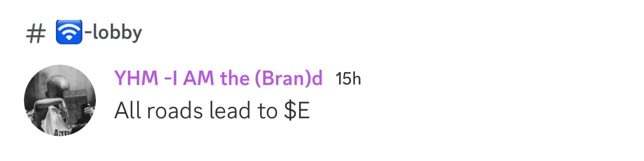 Discord message saying all roads lead to Street Economics
